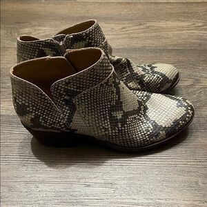 Snakeskin Ankle Boots